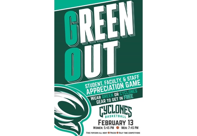 Green Out with the Cyclones Feb. 13